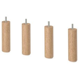 IKEA MORABO Leg (4 pack) Wood 6 1/4" Sofa Couch Legs Feet 204.563.48